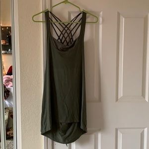 Lululemon tank with attached sports bra.